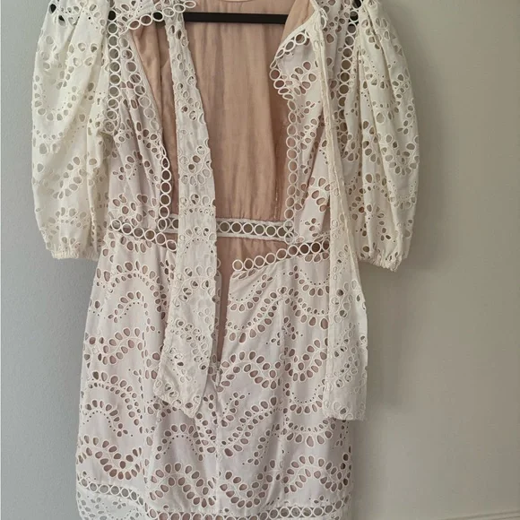 Zimmermann White Lace Backless Dress - Picture 10 of 15